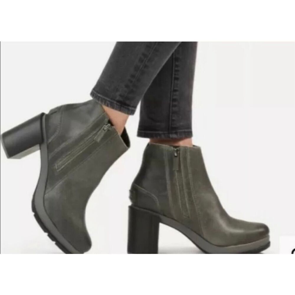 Sorel Blake Duel Zippers Waterproof Leather Platform Boot